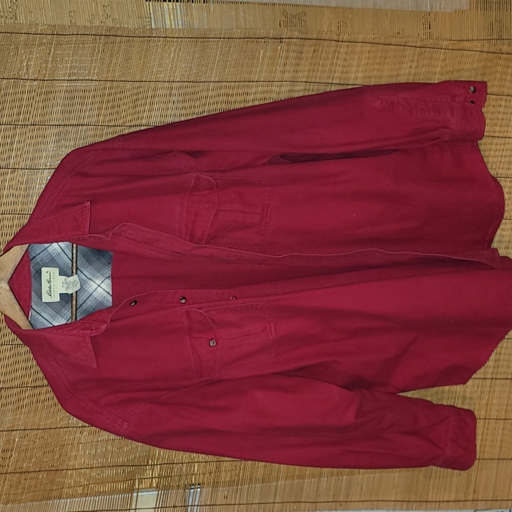 COPY - Vintage.  USA material. Eddie Bauer. Button-up heavy cotton flannel. XXL…